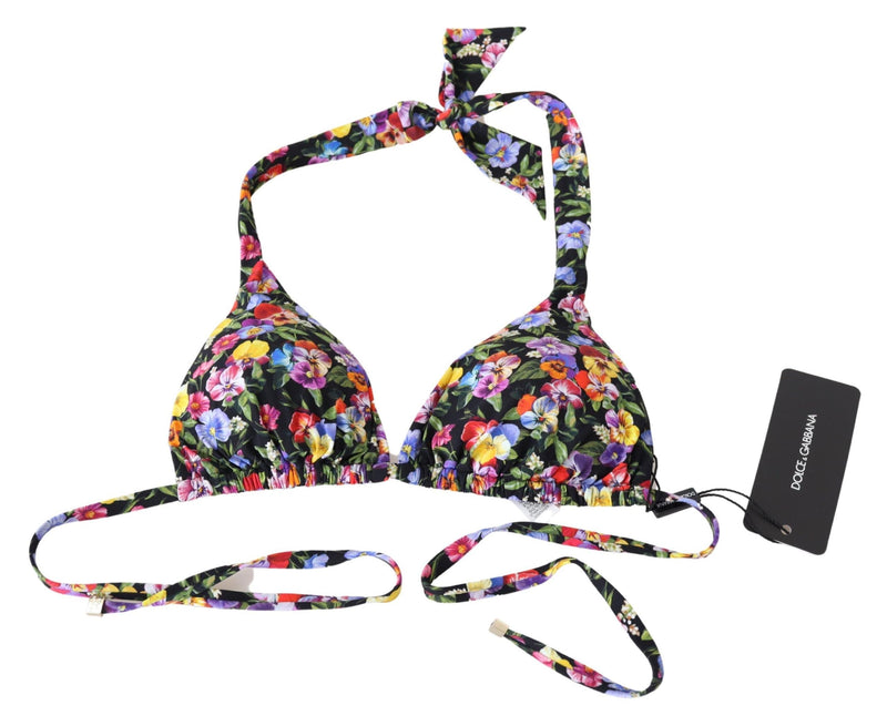 Dolce & Gabbana Chic Floral Printed Bikini Women's Top