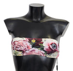 Dolce & Gabbana Multicolor Floral Bikini Top - Elegant Summer Women's Wear