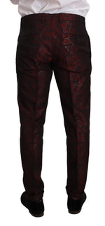 Dolce & Gabbana Elegant Red Martini Three Piece Men's Suit