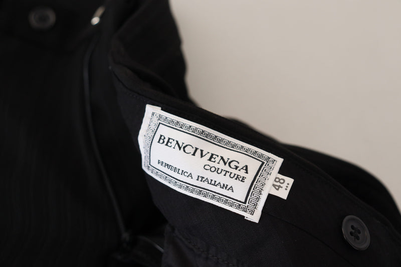 BENCIVENGA Elegant Black Italian Designer Men's Pants