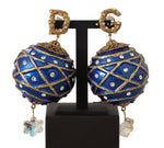 Dolce & Gabbana Dazzling Festive Crystal Clip-On Women's Earrings