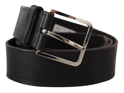 Dolce & Gabbana Elegant Black Leather Statement Men's Belt