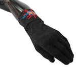 Dolce & Gabbana Gray Virgin Wool Unisex Men's Gloves