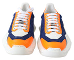 Jimmy Choo Diamond Blue Orange Leather Women's Sneaker
