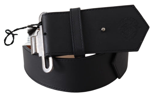 Ermanno Scervino Chic Leather Adjustable Black Women's Belt