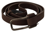 Costume National Elegant Brown Fashion Belt with Silver-Tone Women's Buckle