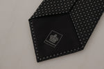 Dolce & Gabbana Elegant Black White Polka Dot Silk Men's Tie