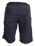 La Martina Chic Blue Washed Casual Men's Shorts