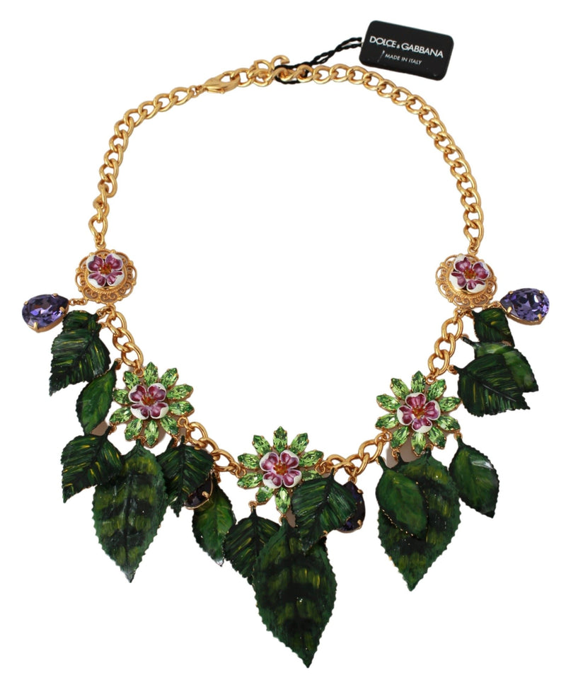 Dolce & Gabbana Elegant Floral Sicily Charm Women's Necklace