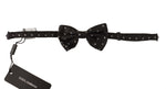 Dolce & Gabbana Elegant Black Silk Polka Dot Bow Men's Tie