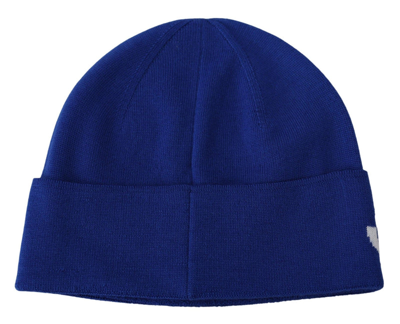 Givenchy Blue Wool Unisex Winter Warm Beanie Men's Hat