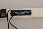 Dolce & Gabbana Elegant Silk Bow Tie in Pristine Men's White