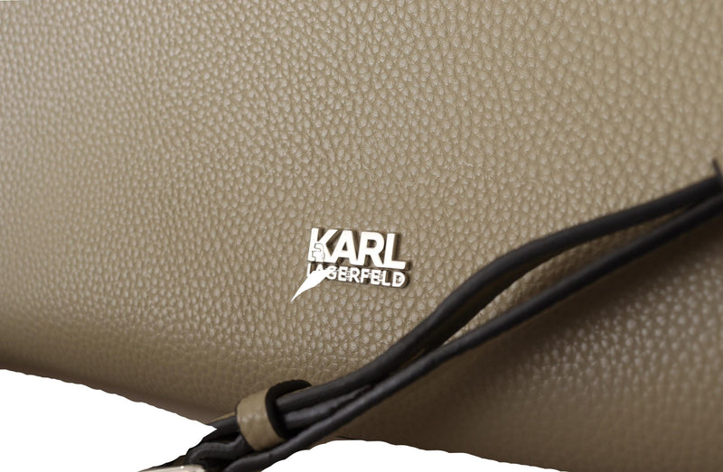 Karl Lagerfeld Enchanting Sage Green Leather Women's Tote