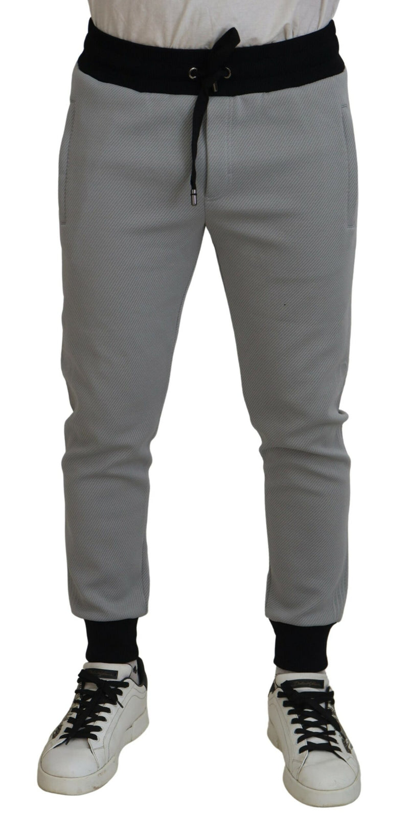 Dolce & Gabbana Elegant Grey Jogger Men's Pants