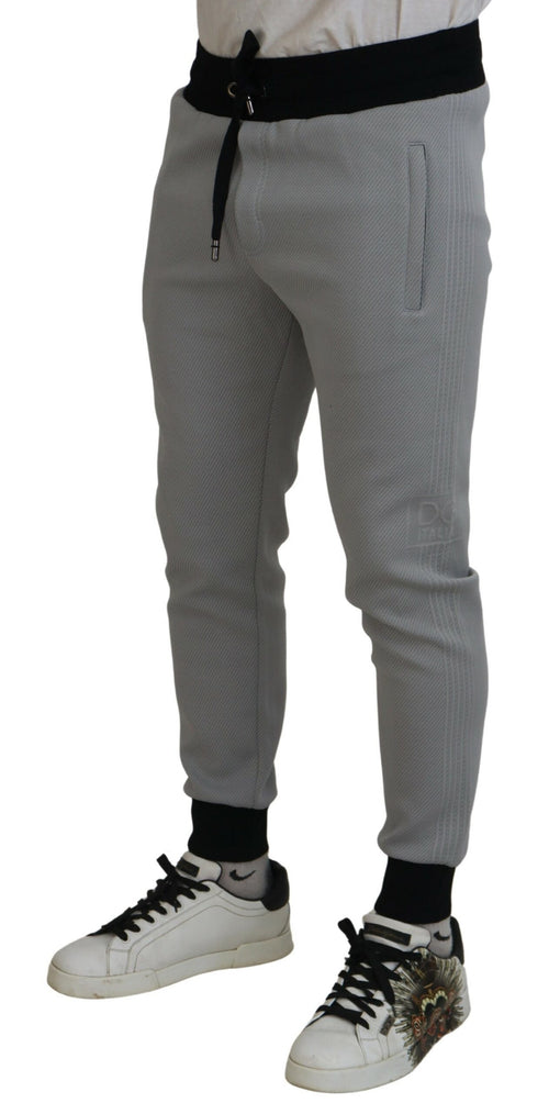 Dolce & Gabbana Gray Polyester SweatMen's Jogger Men's Pants