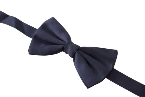 Dolce & Gabbana Elegant Sapphire Silk Bow Men's Tie