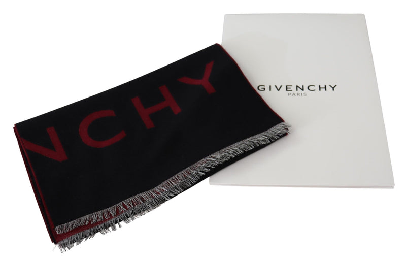 Givenchy Elegant Unisex Wool Silk Blend Men's Scarf