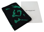 Givenchy Elegant Wool Silk Black Unisex Men's Scarf