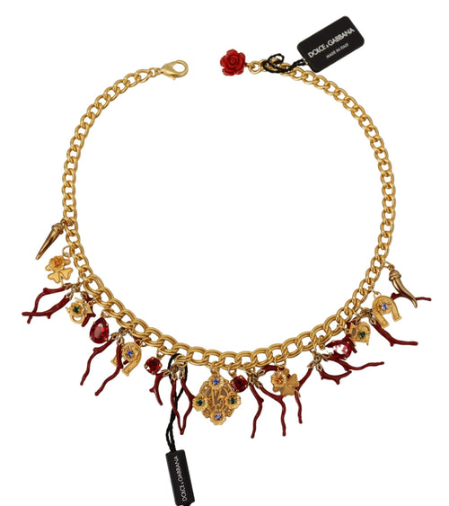 Dolce & Gabbana Opulent Multicolor Crystal Statement Women's Necklace