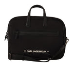Karl Lagerfeld Sleek Nylon Laptop Crossbody Bag For Sophisticated Men's Style
