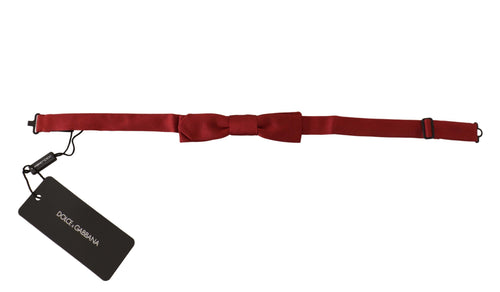 Dolce & Gabbana Elegant Red Silk Bow Men's Tie