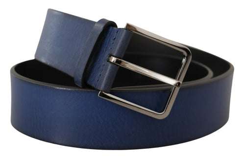 Dolce & Gabbana Elegant Italian Leather Belt in Men's Blue