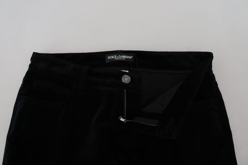 Dolce & Gabbana Chic Black Mid Waist Skinny Women's Jeans