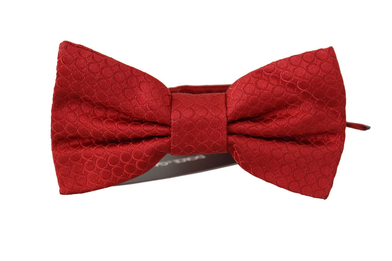 Dolce & Gabbana Elegant Red Silk Men'sd Bow Men's Tie