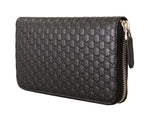 Gucci Elegant Black Leather Zip-Around Women's Wallet