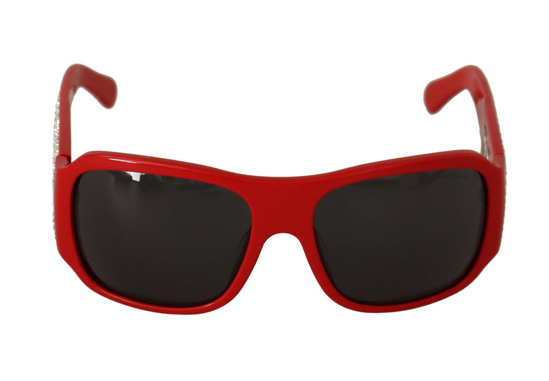 Dolce & Gabbana Swarovski Stone Embellished Red Women's Sunglasses