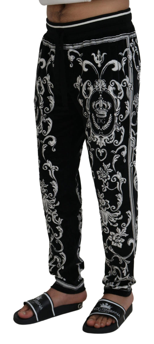 Dolce & Gabbana Baroque Patterned Casual Men's Sweatpants
