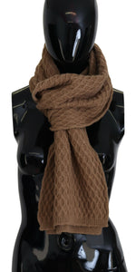 Dolce & Gabbana Elegant Dark Brown Knitted Women's Scarf
