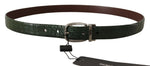 Dolce & Gabbana Elegant Italian Leather Crocodile Men's Belt