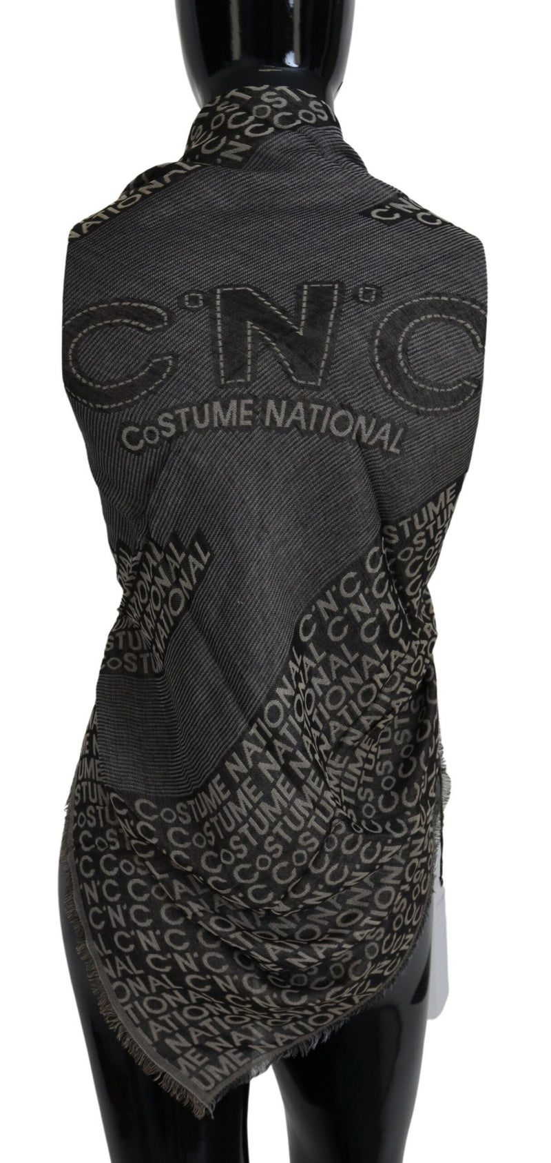 Costume National Chic Fringed Viscose-Silk Women's Scarf