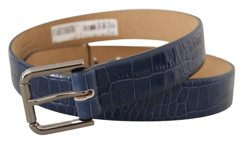 Dolce & Gabbana Elegant Genuine Crocodile Leather Men's Belt
