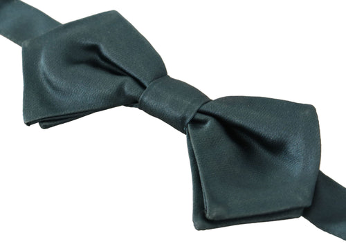 Dolce & Gabbana Elegant Green Silk Bow Men's Tie