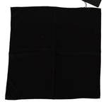 Dolce & Gabbana Black 100% Silk Square Handkerchief Men's Scarf