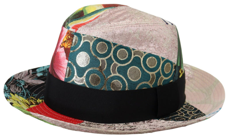 Dolce & Gabbana Eclectic Chic Multicolor Fedora Women's Cap