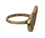 Nialaya Elegant Gold-Crystal Embellished Women's Ring