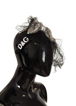 Dolce & Gabbana Glamorous Black Sequined Designer Women's Diadem