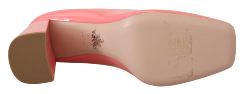 Prada Elegant Square Toe Pink Women's Heels