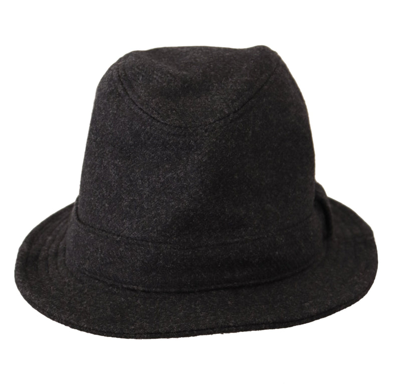 Dolce & Gabbana Elegant Gray Trilby Hat in Wool and Women's Cashmere