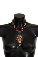 Dolce & Gabbana Multicolor Crystal Statement Women's Necklace