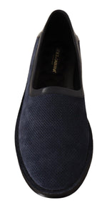 Dolce & Gabbana Elegant Perforated Leather Men's Loafers