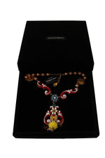 Dolce & Gabbana Multicolor Crystal Statement Women's Necklace