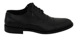 Dolce & Gabbana Sleek Black Leather Formal Dress Men's Shoes