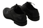 Dolce & Gabbana Sleek Black Leather Formal Dress Men's Shoes