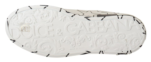 Dolce & Gabbana Elegant Star-Patterned Low-Top Men's Sneakers