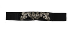 Dolce & Gabbana Elegant Rhinestone-Embellished Silk Women's Belt