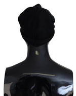Dolce & Gabbana Elegant Black Virgin Wool Beanie Women's Hat